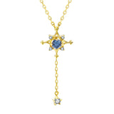 Japanese Style 925 Silver 14K Gold Plated Pendant Necklace