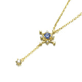 Japanese Style 925 Silver 14K Gold Plated Pendant Necklace