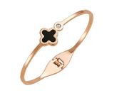 Rose Gold 18K Flower Clover Bracelet