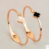 Rose Gold 18K Flower Clover Bracelet