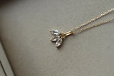 S925 Silver Plated 14K Gold French Minimalist Necklace