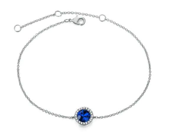 Pulsera con diamantes y piedra lunar bañada en oro