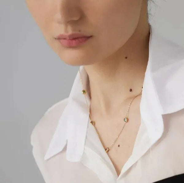 Titanium Steel O-Ring Pendant Necklac