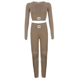 Women's Casual Color-Blocking Yoga Outfit