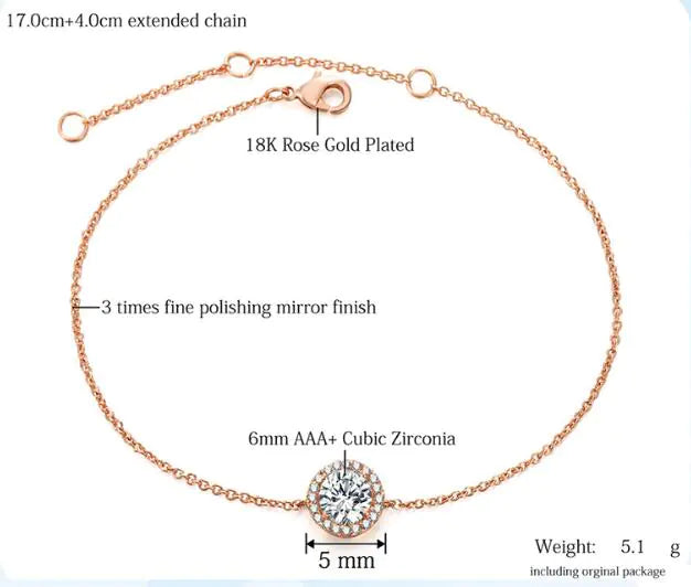 Pulsera con diamantes y piedra lunar bañada en oro