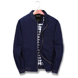 Men's Slim Fit Cotton Casual Baseball Jacket