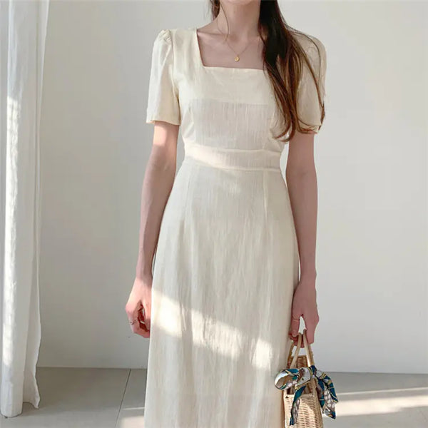 2020 Korean Chic Ruffled Mermaid Dress with Slim Fit