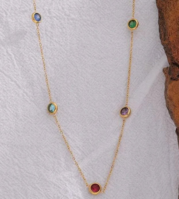 Titanium Steel O-Ring Pendant Necklac